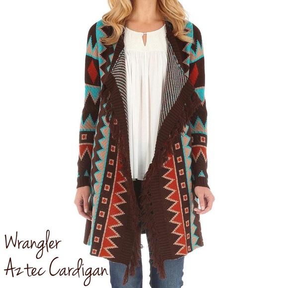 wrangler aztec cardigan